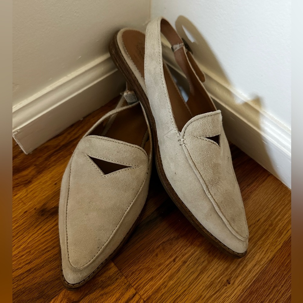Sperry Topsider Saybrook Slingback Mule, Sand Suede Leather, size 8 / 39